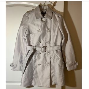 Love Token Toby Trench Coat Silver/Beige/ Grey Size S ($245 Retail)